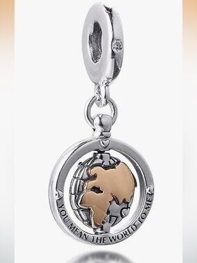 Pandora “you mean the world to me” world charm 🌎